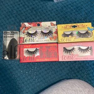 New eylashes and silicone blender